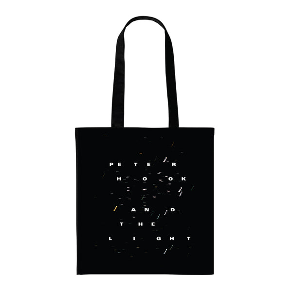 Signed Peter Hook & The Light Logo Black Tote Bag