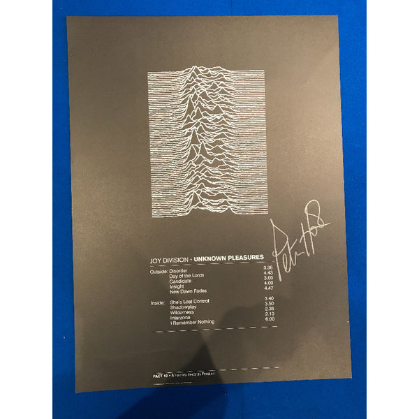 JD Unknown Pleasures Fac 10 Signed Poster