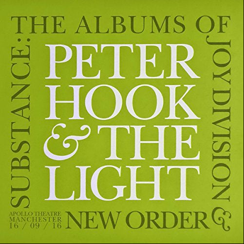 Peter Hook & The Light – Substance, Live at The Apollo Signed 3CD